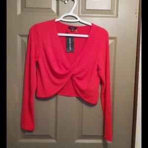 NWT Red Crop Top..